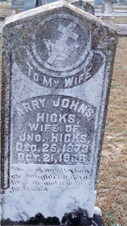 Arry <I>Johns</I> Hicks 