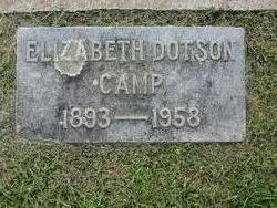 Effie Elizabeth <I>Dotson</I> Camp 