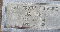 Janie Crotus <I>Schwartz</I> Batten 