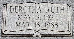 Derotha Ruth <I>Pruett</I> Bush 