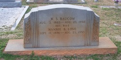 Nannie Belle <I>Love</I> Baucom 
