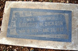 Dorothy M Dickson 