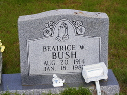 Minnie Beatrice <I>Walley</I> Bush 