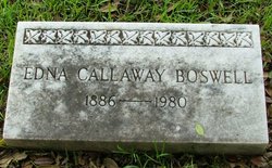 Edna Mae <I>Callaway</I> Boswell 