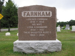Lydia A <I>Hammond</I> Farnham 