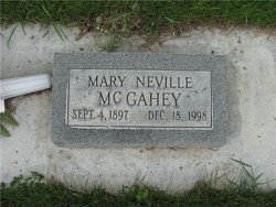 Mary <I>Neville</I> McGahey 