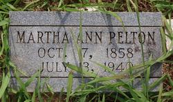Martha Ann <I>Praytor</I> Pelton 