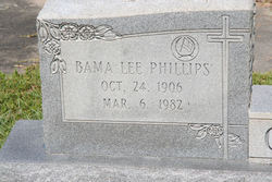 Bama Lee <I>Phillips</I> Carter 