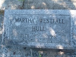 Martha Jane <I>Westfall</I> Hull 