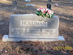 Mary M. “Mollie” <I>Langston</I> Holliman 