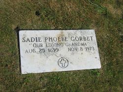 Sadie Phoebe <I>Roberts</I> Gorbet 