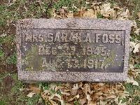Sarah Ann <I>Nelson</I> Foss 