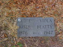 Alice Viola <I>Kiser</I> Beatty 