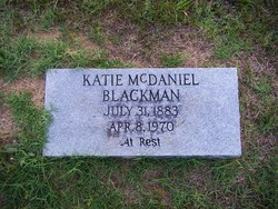 Katie Loraine <I>McDaniel</I> Blackman 