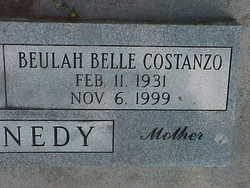 Beulah Belle <I>Costanzo</I> Kennedy 