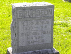 Josephine E <I>Prior</I> Spurgeon 