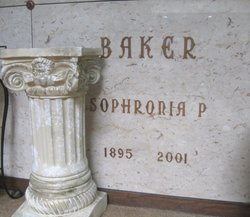Sophronia P. <I>Abrams</I> Baker 