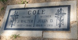 Julia <I>Douglas</I> Cole 
