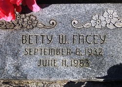 Betty Winibell <I>Haley</I> Facey 
