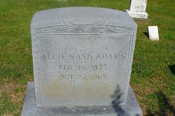 Allie <I>Nash</I> Adams 