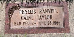 Phyllis Ranyall <I>Caine</I> Taylor 