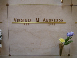Virginia M “Ginny” <I>Nulty</I> Anderson 
