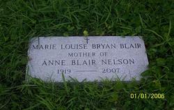 Marie Louise <I>Bryan</I> Blair 