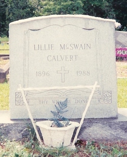 Lillie Mae <I>McSwain</I> Calvert 
