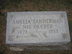 Amelia <I>Decker</I> Sanderman 