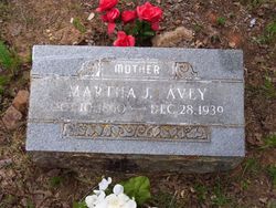 Martha Jane Sis <I>Morris</I> Avey 
