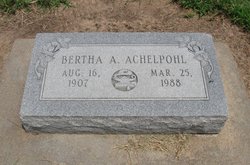 Bertha A. Achelpohl 