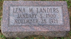 Lena M <I>Gilland</I> Landers 