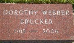 Dorothy Pearl <I>Webber</I> Brucker 