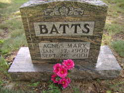Agnes Mary <I>Bruce</I> Batts 