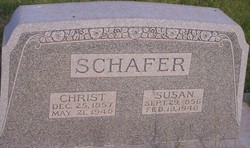 Susanah “Susan” <I>Myers</I> Schafer 