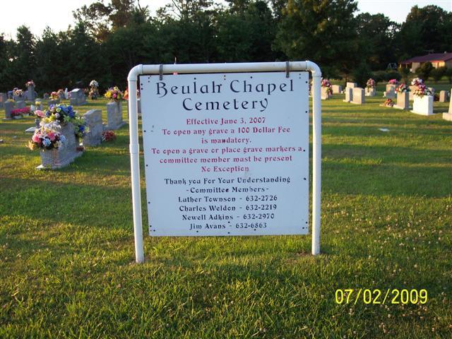 Beulah Chapel Missionary Baptist Church Cemetery