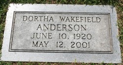 Dortha J <I>Wakefield</I> Anderson 