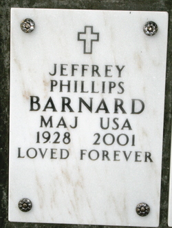 Maj Jeffrey Phillips Barnard 