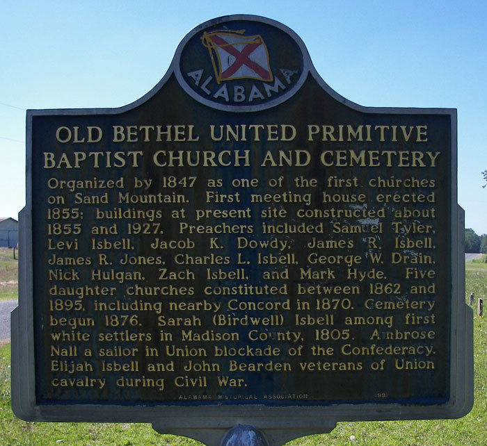 Old Bethel Primitive Baptist Church Cemetery