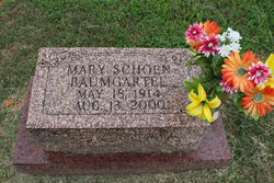 Mary M. <I>Schoen</I> Baumgartel 