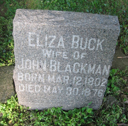 Eliza <I>Buck</I> Blackman 