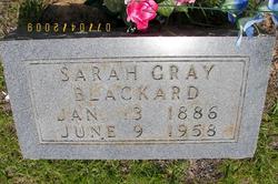 Sarah Caroline <I>Gray</I> Blackard 