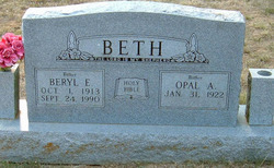 Opal A. <I>Brannon</I> Beth 
