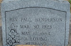 Rev Paul Henderson 