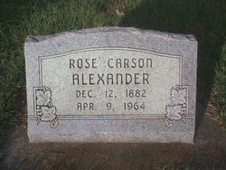 Rose A <I>Carson</I> Alexander 