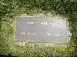 Alice Louise <I>Johnson</I> Swerman 