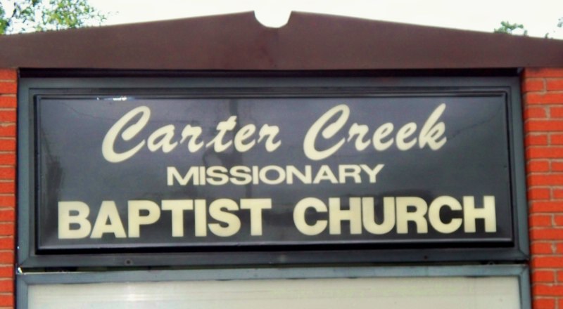 Carter Creek Missionary Baptist Church Cemetery