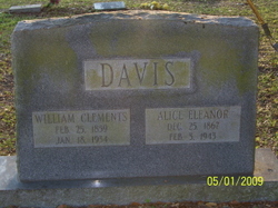 Alice Eleanor <I>Hall</I> Davis 