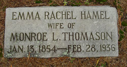 Emma Rachel <I>Hamel</I> Thomason 