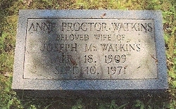 Mrs Anne <I>Proctor</I> Watkins 